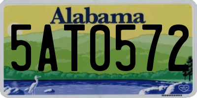 AL license plate 5AT0572