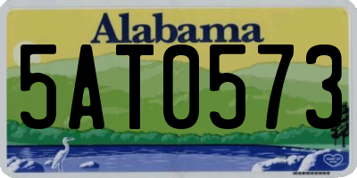 AL license plate 5AT0573