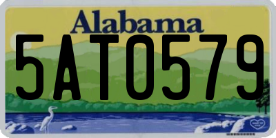 AL license plate 5AT0579