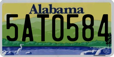 AL license plate 5AT0584