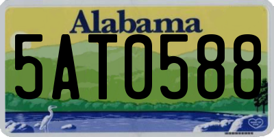 AL license plate 5AT0588