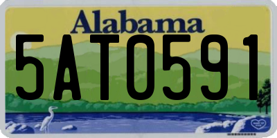 AL license plate 5AT0591