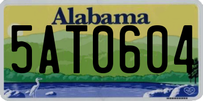AL license plate 5AT0604