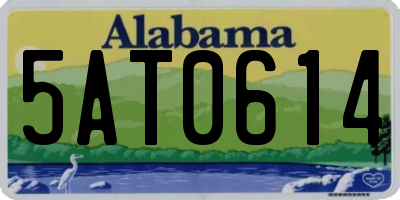 AL license plate 5AT0614