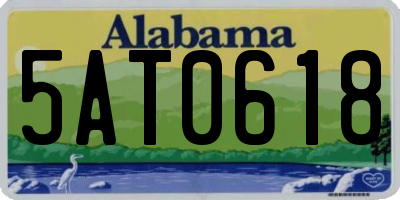 AL license plate 5AT0618