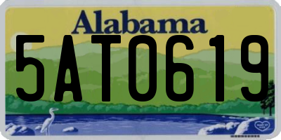 AL license plate 5AT0619