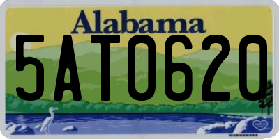 AL license plate 5AT0620