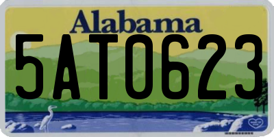 AL license plate 5AT0623