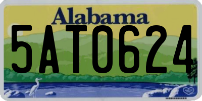 AL license plate 5AT0624
