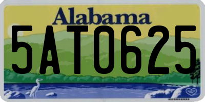 AL license plate 5AT0625