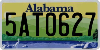 AL license plate 5AT0627