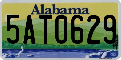AL license plate 5AT0629