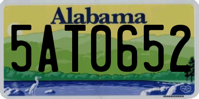 AL license plate 5AT0652