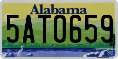AL license plate 5AT0659