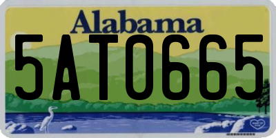 AL license plate 5AT0665