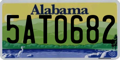 AL license plate 5AT0682