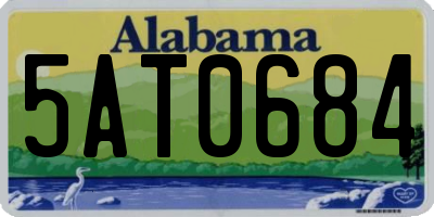 AL license plate 5AT0684