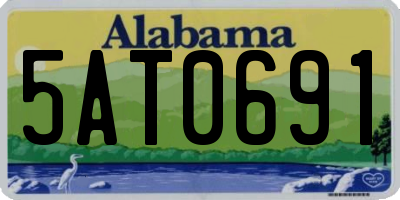 AL license plate 5AT0691