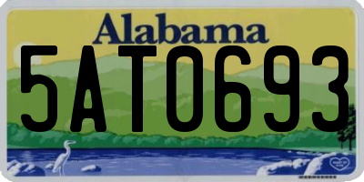 AL license plate 5AT0693
