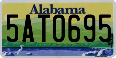 AL license plate 5AT0695