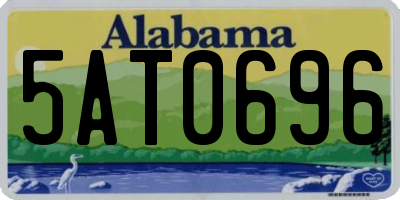AL license plate 5AT0696