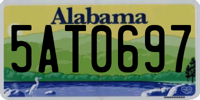 AL license plate 5AT0697