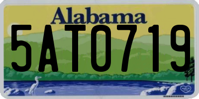 AL license plate 5AT0719