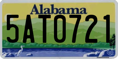 AL license plate 5AT0721