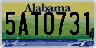 AL license plate 5AT0731