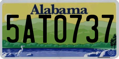 AL license plate 5AT0737