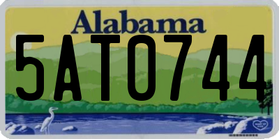 AL license plate 5AT0744