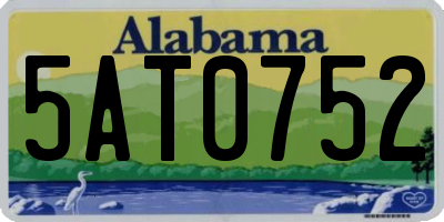 AL license plate 5AT0752