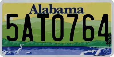 AL license plate 5AT0764