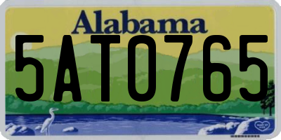 AL license plate 5AT0765