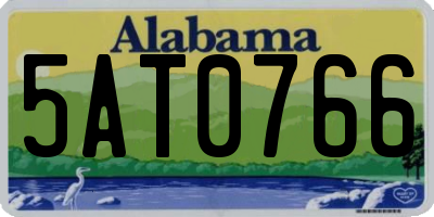 AL license plate 5AT0766