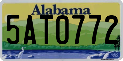 AL license plate 5AT0772