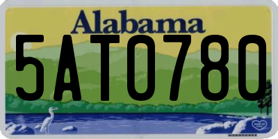 AL license plate 5AT0780