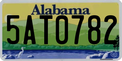 AL license plate 5AT0782