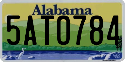 AL license plate 5AT0784