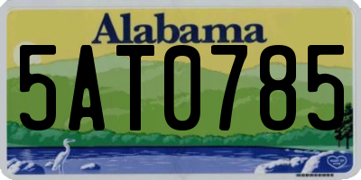 AL license plate 5AT0785