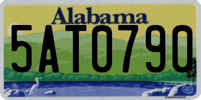 AL license plate 5AT0790