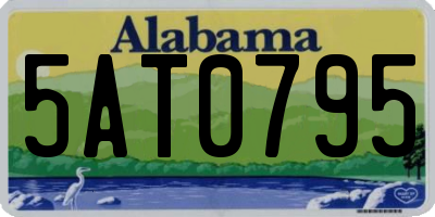 AL license plate 5AT0795
