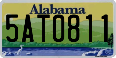 AL license plate 5AT0811