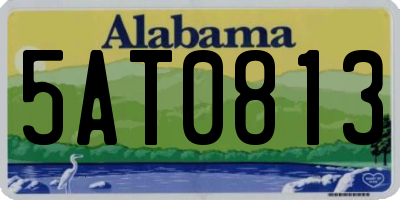 AL license plate 5AT0813