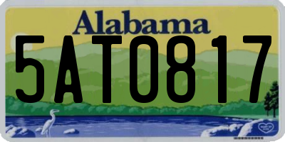 AL license plate 5AT0817