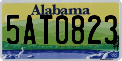 AL license plate 5AT0823