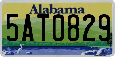 AL license plate 5AT0829