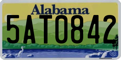 AL license plate 5AT0842