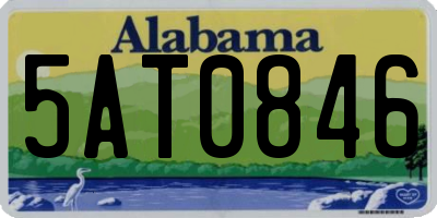 AL license plate 5AT0846