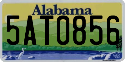 AL license plate 5AT0856